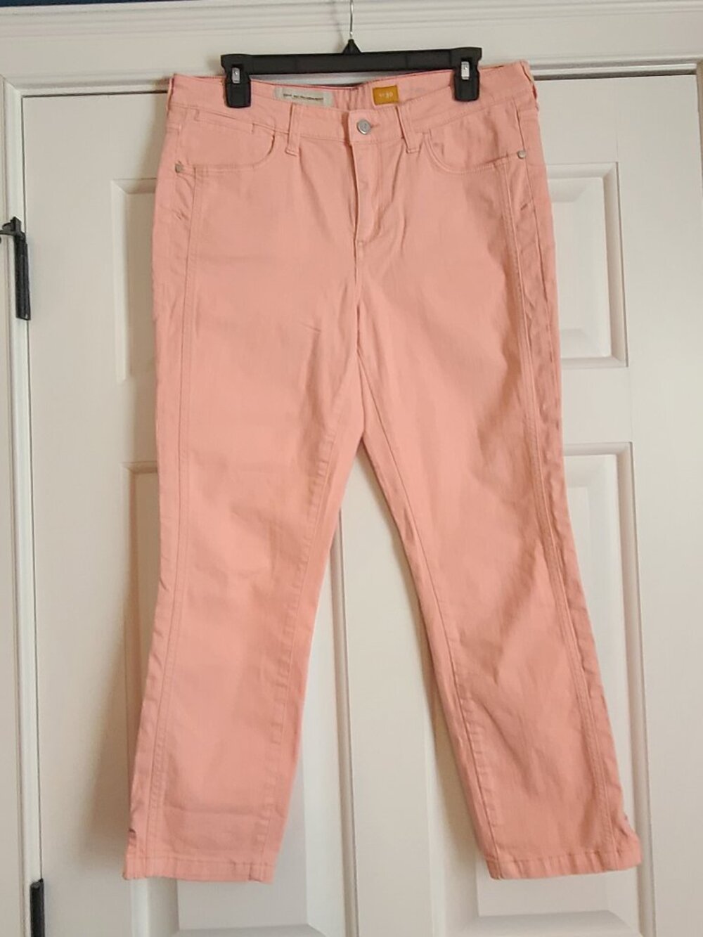 Anthropologie Pilcro & Letter Press Women's #30 Peach Relaxed Fit Cropped Pants